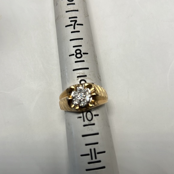 Diamonds 14K Solid Gold Ring - Picture 3 of 6